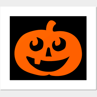 Cute Cartoon Halloween Pumpkin Face Costume Posters and Art